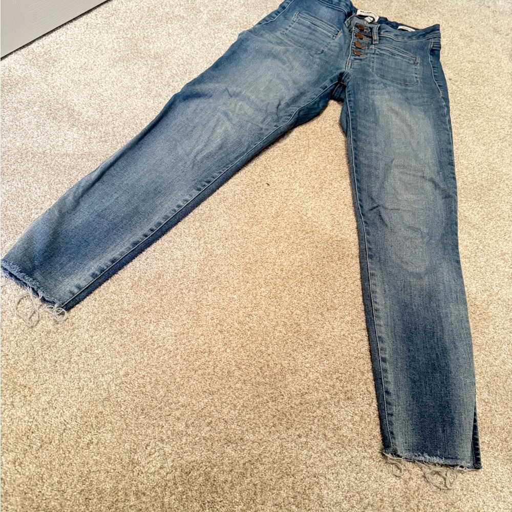 William Rast high rise crop Blue Denim Women's Jeans